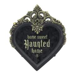 8.25" Black Home Sweet Haunted Home Framed Tabletop Sign by Ashland&reg; 