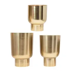 Hello Honey&reg; Gold Metal Planters Set, 3ct.