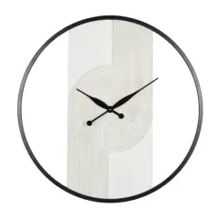 30" Art Deco Inspired Line Art Wall Clock