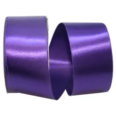 JAM Paper 2.25" x 50yd. Double Face Satin Allure Ribbon Purple