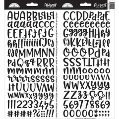 Doodlebug Design Inc.&trade; Abigail&trade; Font Alpha Cardstock Stickers Beetle Black