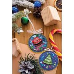 Abris Art Holiday of Bear Bead Embroidery Decoration Kit
