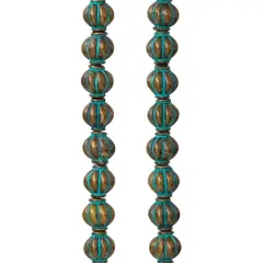 Patina Metal Lantern Beads, 8mm by Bead Landing&trade;