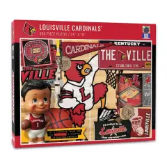 College Team Retro Series 500 Piece Puzzle Louisville Cardinals