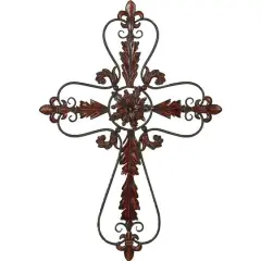 Black Metal Traditional Wall Decor, 37" x 26"