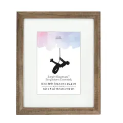 Simply Essentials&trade; Natural Frame with Mat by Studio D&eacute;cor&reg;