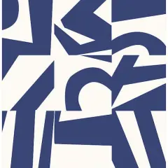 RoomMates Emily Rayna Inside The Box Peel & Stick Wallpaper Blue