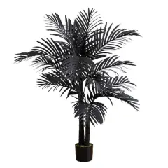 4ft. Artificial Halloween Black Golden Cane Tree