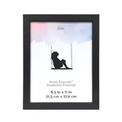 Simply Essentials&trade; 8.5" x 11" Black Flat Top Frame by Studio D&eacute;cor&reg;