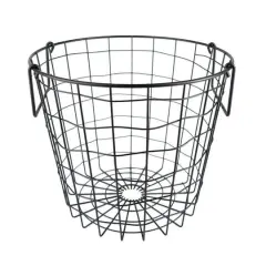 DII&reg; 10" Black Round Metal Basket