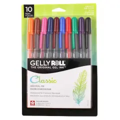 Sakura&reg; Gelly Roll&reg; Medium 10 Color Gel Pen Set