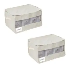 Honey Can Do Natural Stemware Storage Box Set