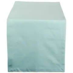 DII&reg; 72" Aqua Solid Chambray Table Runner