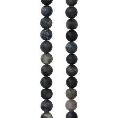 Black Network Stone Round Beads, 8mm by Bead Landing&trade;