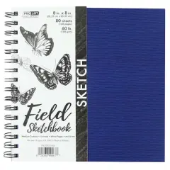Pro Art&reg; Premium Wire-Bound Field Sketchbook, 8" x 8"