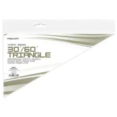Pro Art&reg; 14" Smoke 30/60 Triangle With Ink Edge & Finger Lift
