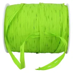 JAM Paper 3/8" x 100yd. Raffia Ribbon Lime