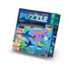 Shimmering Sharks Holographic Foil Puzzle: 60 Pcs