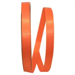 JAM Paper 5/8" x 100yd. Double Face Satin Allure Ribbon Orange