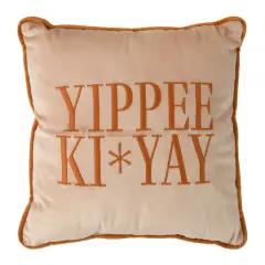 White & Green Yippie Ki Yay Throw Pillow by Ashland&reg;