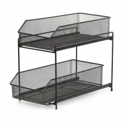 NEX&trade; Dark Brown 2-Tier Sliding Basket Organizer Drawer