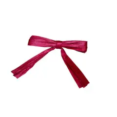 JAM Paper 0.25" 2 Strand Raffia Twist Tie Bows, 100ct. Burgundy
