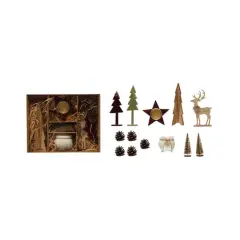 Hello Honey&reg; 13 Piece Faux Fur & Star Candle & Woodland Icons Candle GardenKit