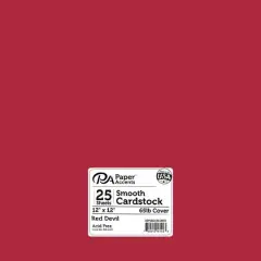 PA Paper&trade; Accents 12" x 12" 65lb. Smooth Cardstock, 25 Sheets Red Devil