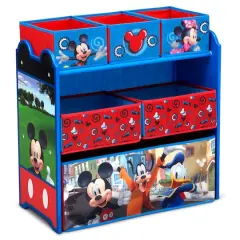 Disney&reg; Mickey Mouse 6 Bin Design & Store Toy Organizer