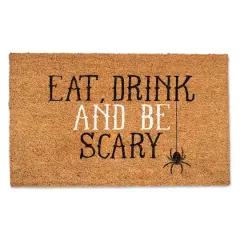 Eat Drink Be Scary Door Mat