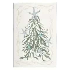 Stupell Industries Nautical Christmas Tree Sea Life Wall Plaque Art