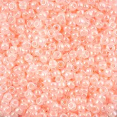 John Bead 11/0 Miyuki Glass Seed Beads, 13g Light Pink Crystal