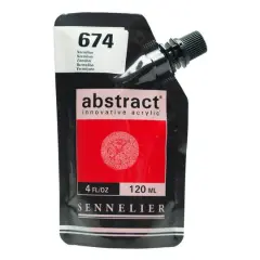 Sennelier Abstract&reg; Satin Acrylic Paint, 4oz. Vermillion
