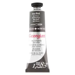 Daler-Rowney&reg; Georgian Oil Colour, 38mL 034 Ivory Black
