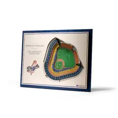 MLB Team 5-Layer StadiumView Wall Art Los Angeles Dodgers