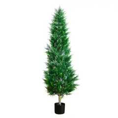 5ft. UV Resistant Artificial Cypress Tower Tree (Indoor/Outdoor)