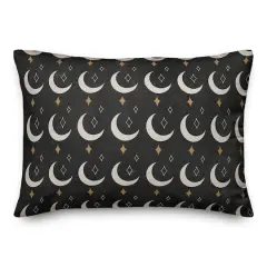 Twinkle Moon Stars 2 14" x 20" Throw Pillow