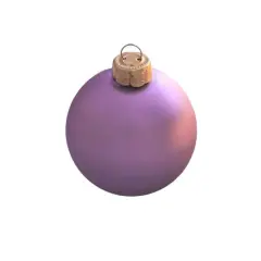 Whitehurst 8ct. 3.25" Matte Glass Ball Christmas Ornaments Soft Lavender