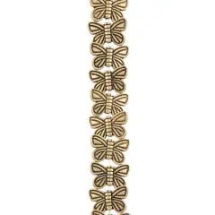 Antique Gold Metal Butterfly Beads, 15mm by Bead Landing&trade;