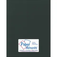 PA Paper&trade; Accents 8.5" x 11" 80lb. Canvas Cardstock Paper, 25 Sheets Black Magic