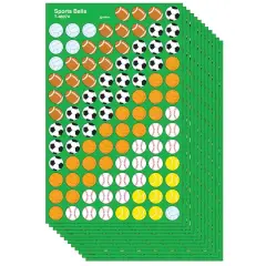 Trend Enterprises&reg; superShapes Sports Balls Stickers, 12 Packs of 800ct.