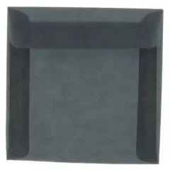 JAM Paper 8.5" x 8.5" Translucent Vellum Invitation Envelopes, 25ct. Charcoal Gray