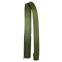 JAM Paper 5/8" x 100yd. Grosgrain Style Wired Ribbon Moss
