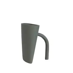 Hello Honey&reg; Bloomingville 8.5" Gray Modern Textured Metal Vase