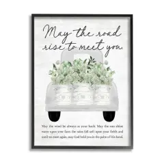 Stupell Industries Country Irish Proverb Framed Giclee Art Black