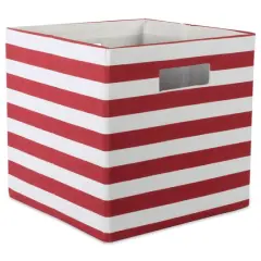 DII&reg; Striped Square Storage Cube Rust