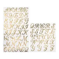 Gold Foil Alphabet Iron-On Transfers by Make Market&reg;