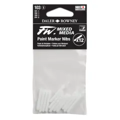 Daler-Rowney&reg; 103 Small FW Empty Paint Marker 12 Nib Set