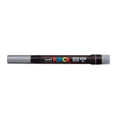 Uni POSCA PCF-350 Brush Tip Paint Marker Silver