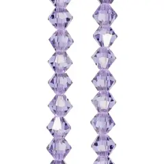 Preciosa Glass Crystal Bicone Beads, 4mm by Bead Landing&trade; Violet
